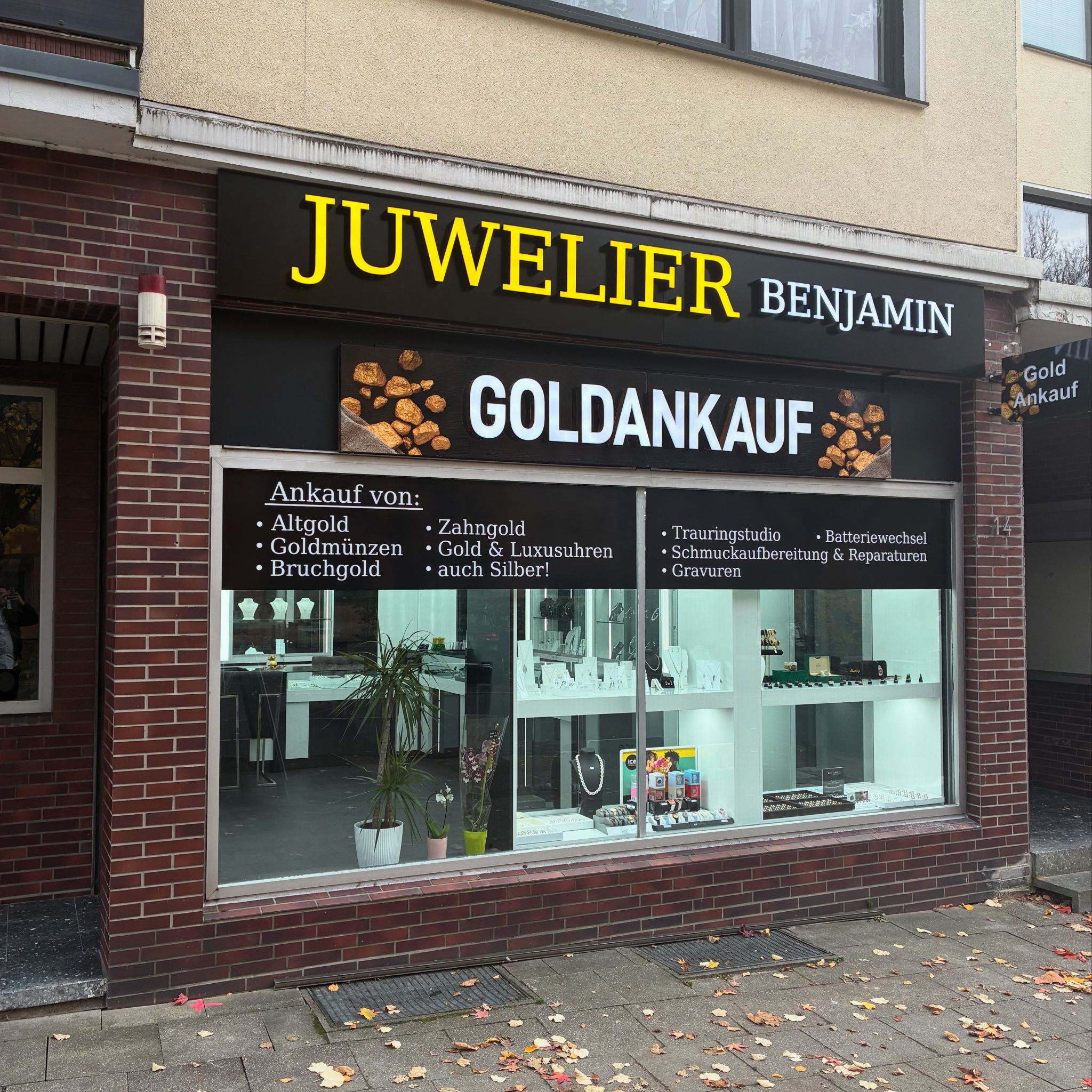 Ladengeschäft Juwelier Benjamin – Einzugsgebiet Essen